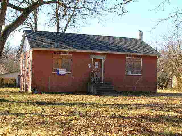 a front view of house