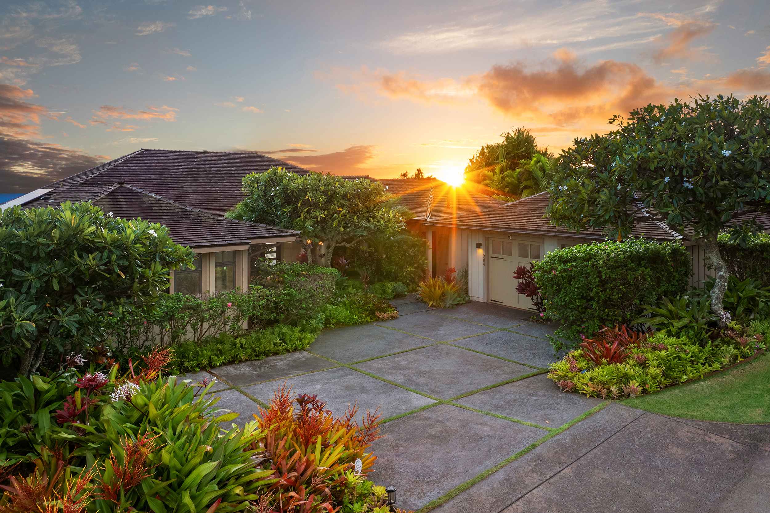 a view of a back yard