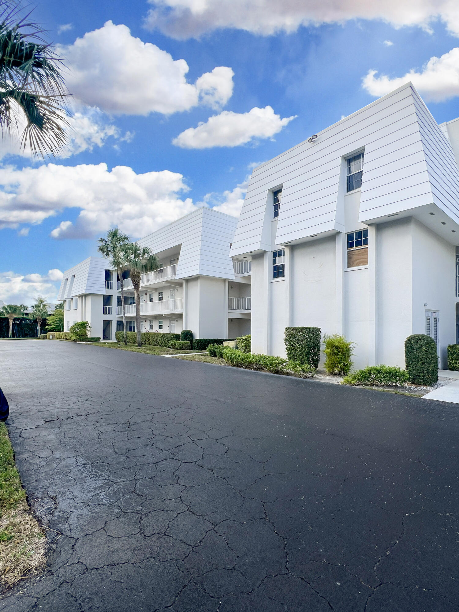 a view of a house with a street