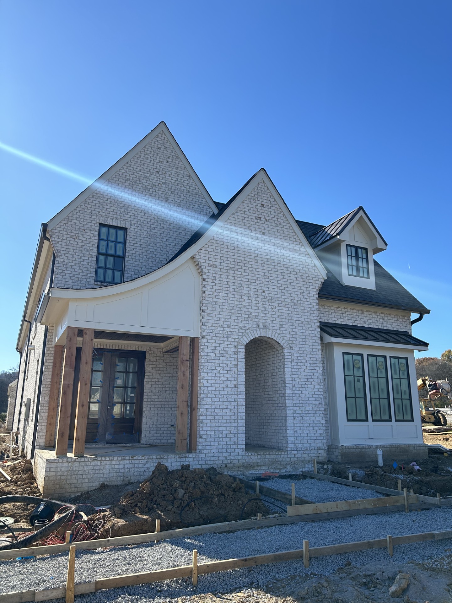 a front view of a house