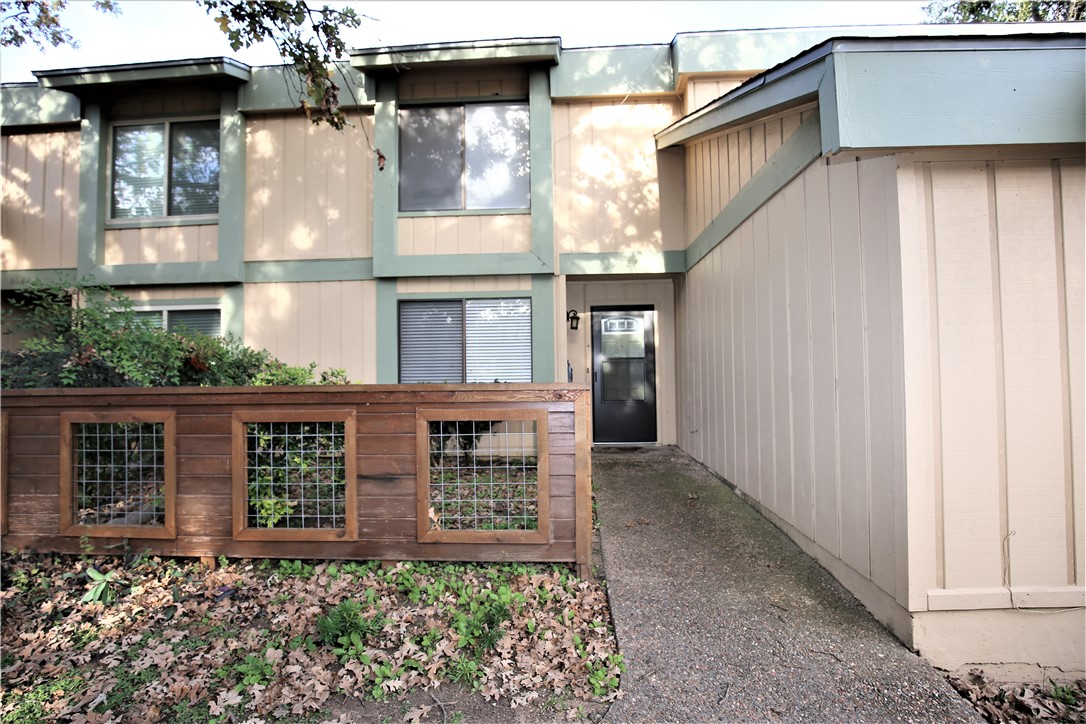 a view of front door of house