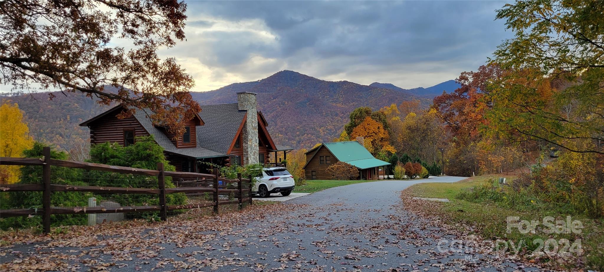 a view of a house with a park