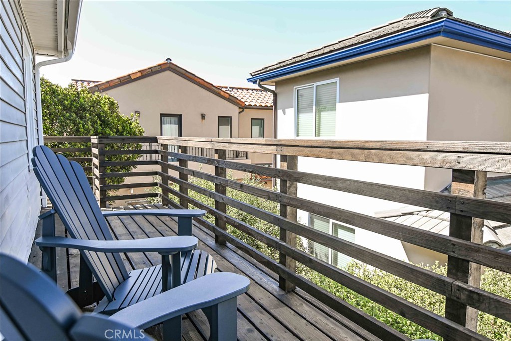 a view of a house with a deck