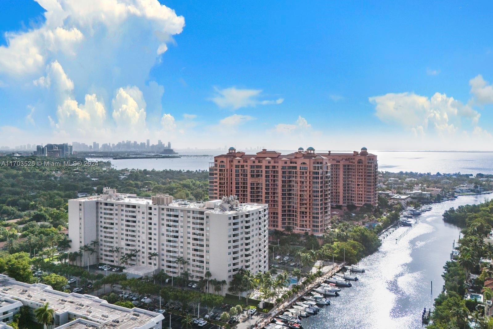 a view of a city with tall buildings