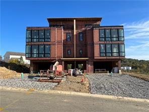 a view of a building with large windows