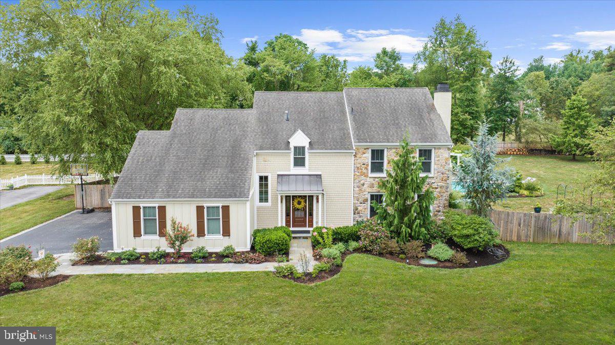 front view of house with a yard