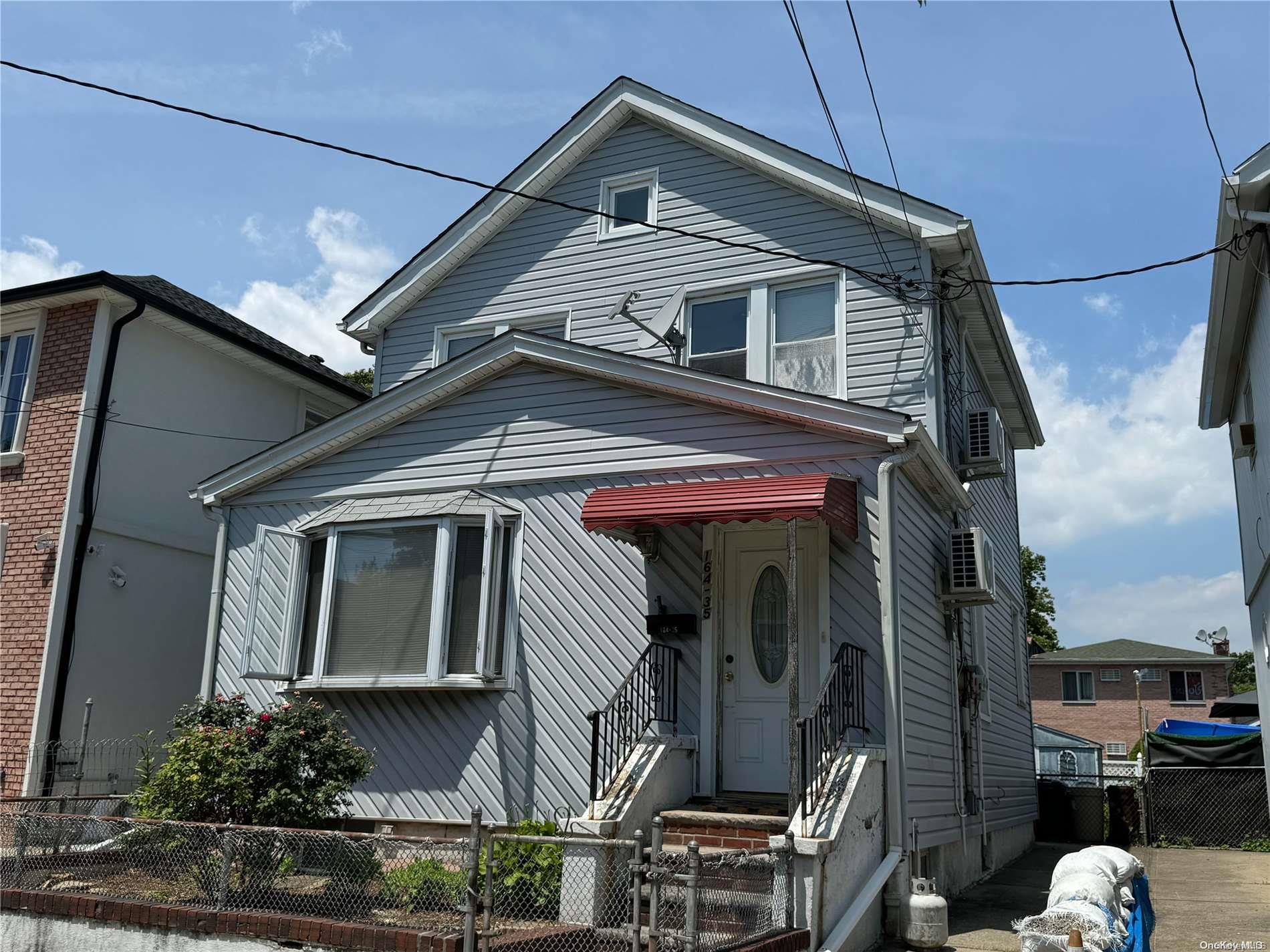 a front view of a house