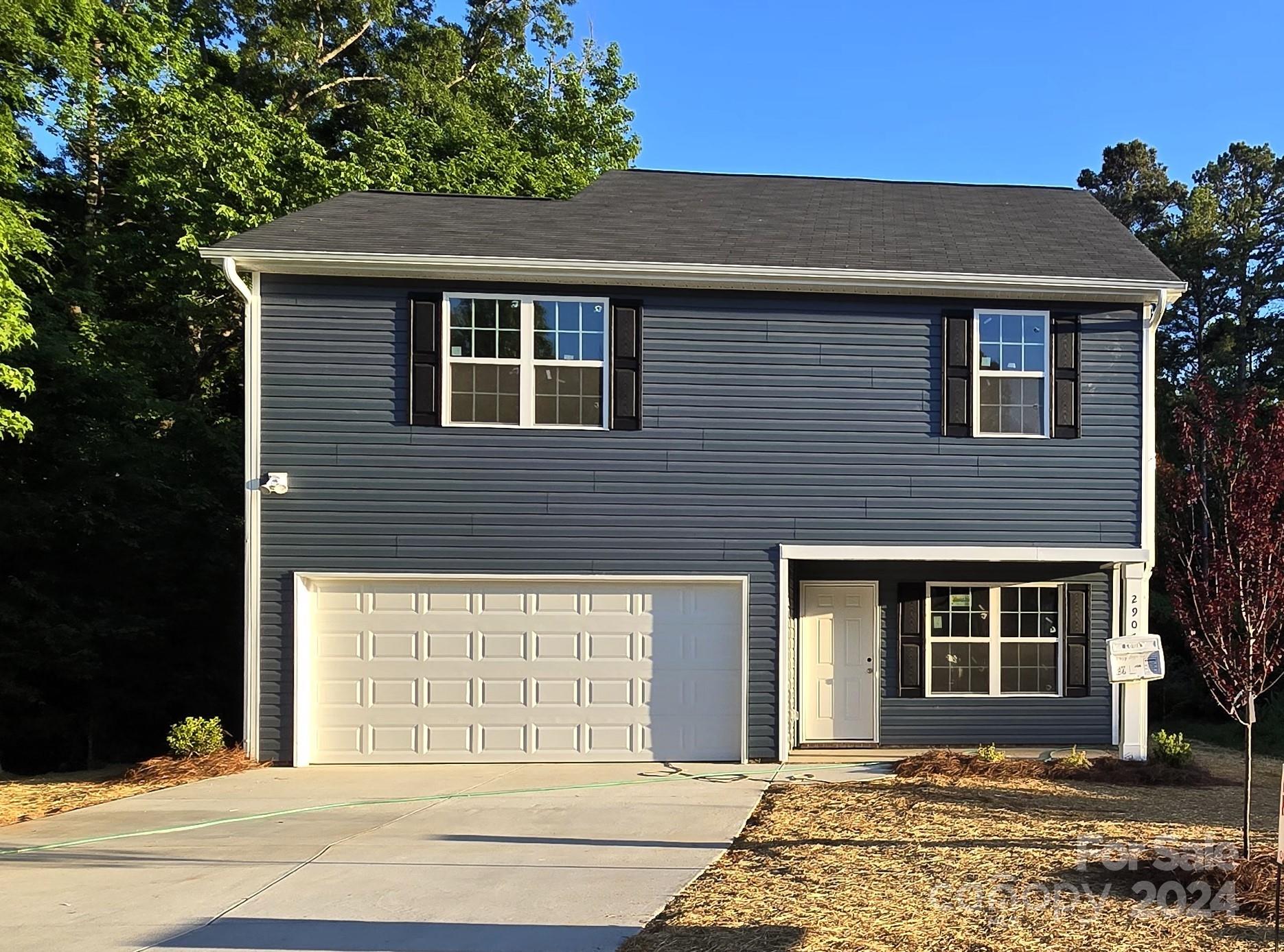 a front view of a house