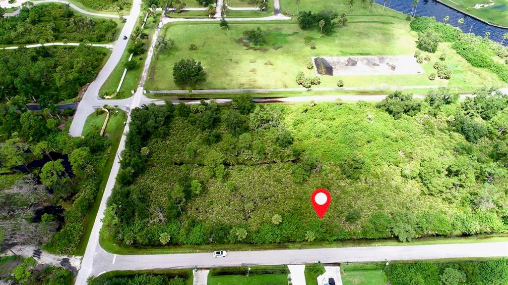 a view of a yard with an outdoor space