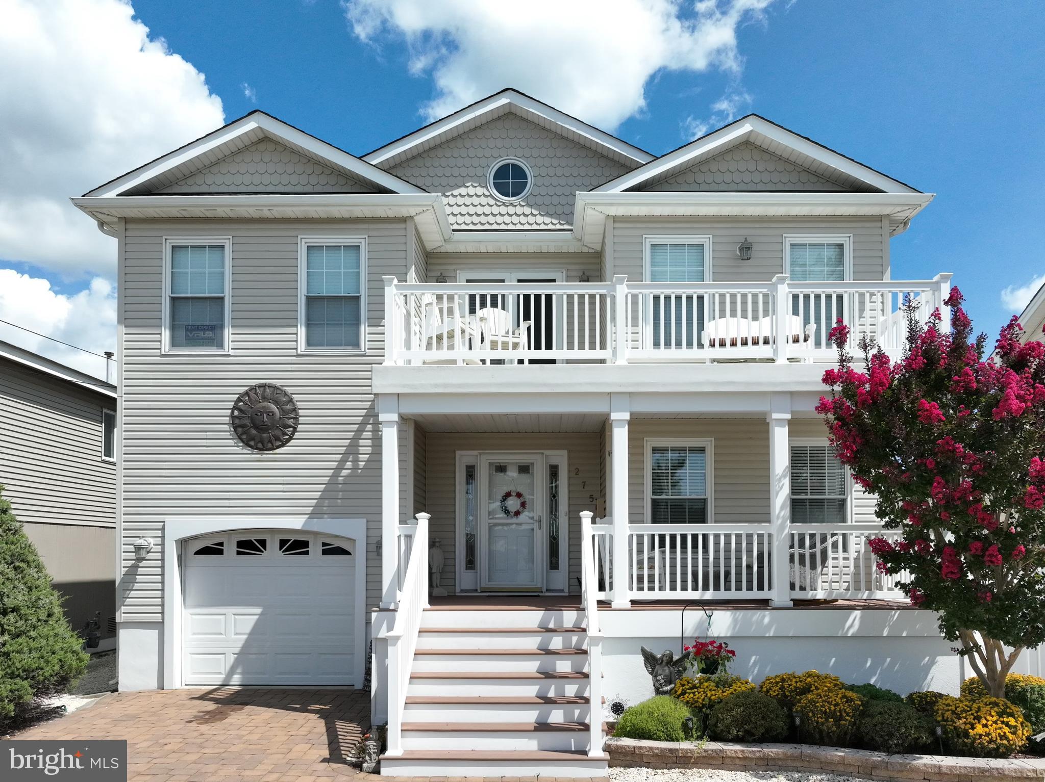 a front view of a house with entryway