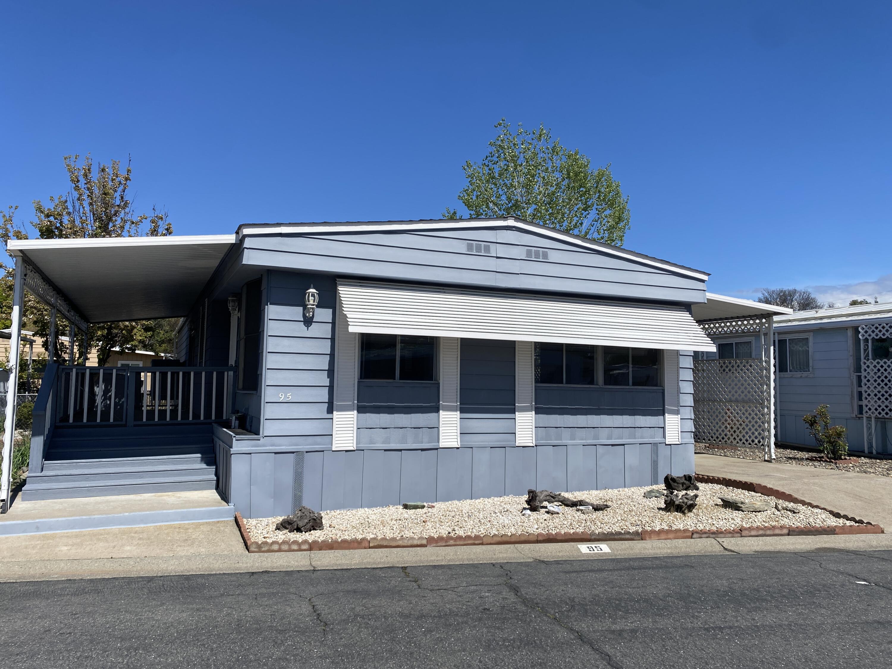 a front view of a house