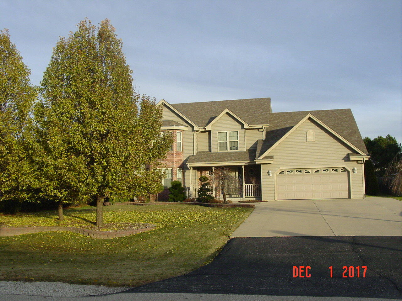 House front in fall