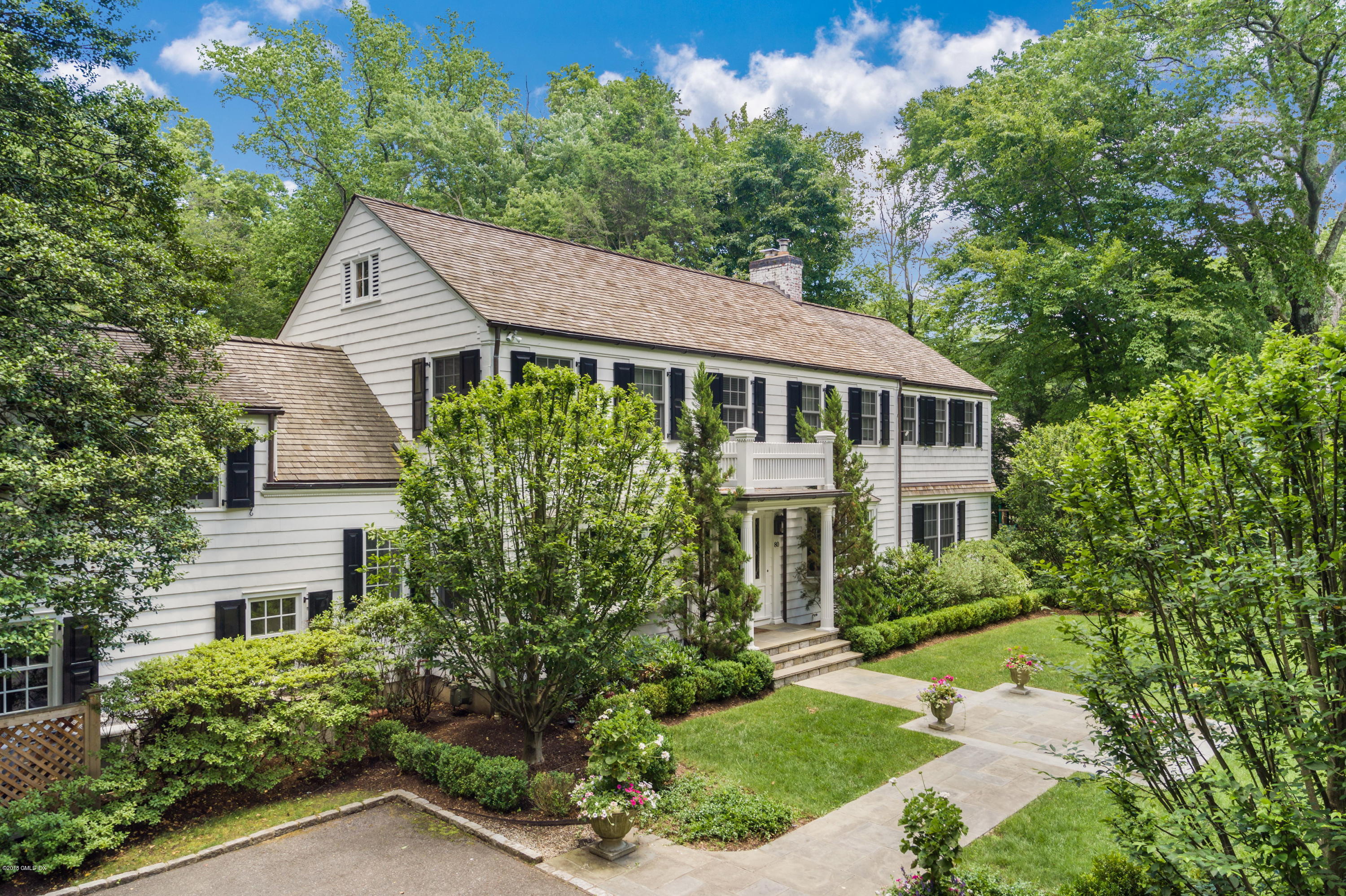 a aerial view of a house