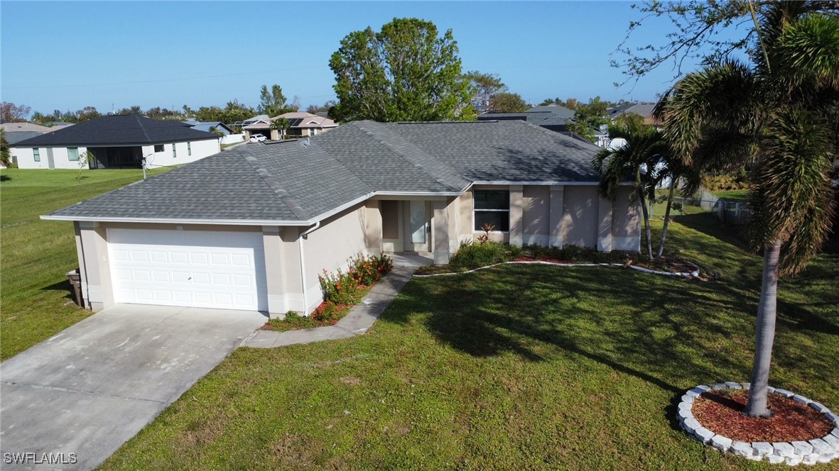 a aerial view of a house