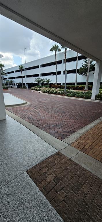 a view of a parking space