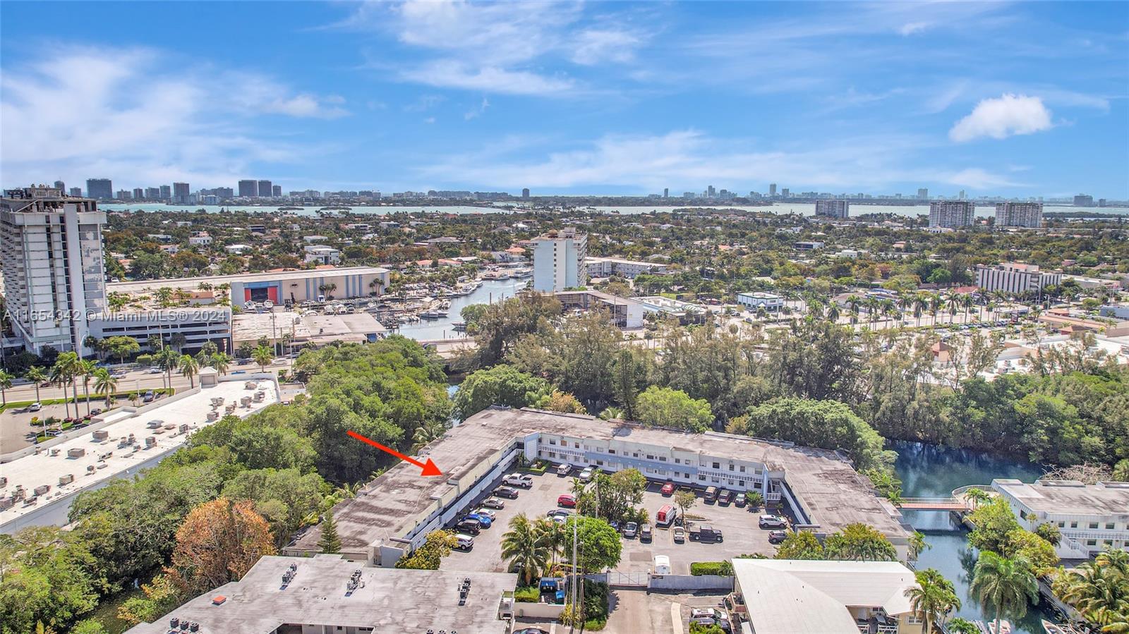 an aerial view of a city