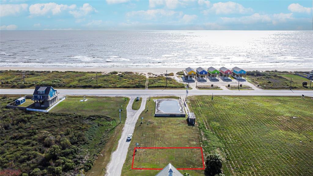 a view of beach and ocean