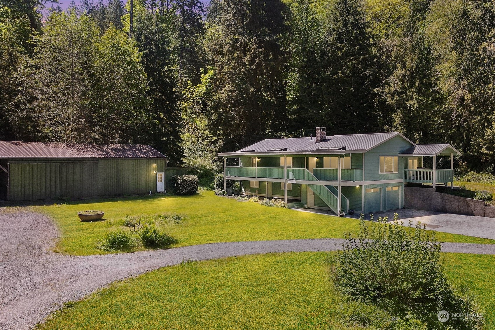 a view of a house with swimming pool