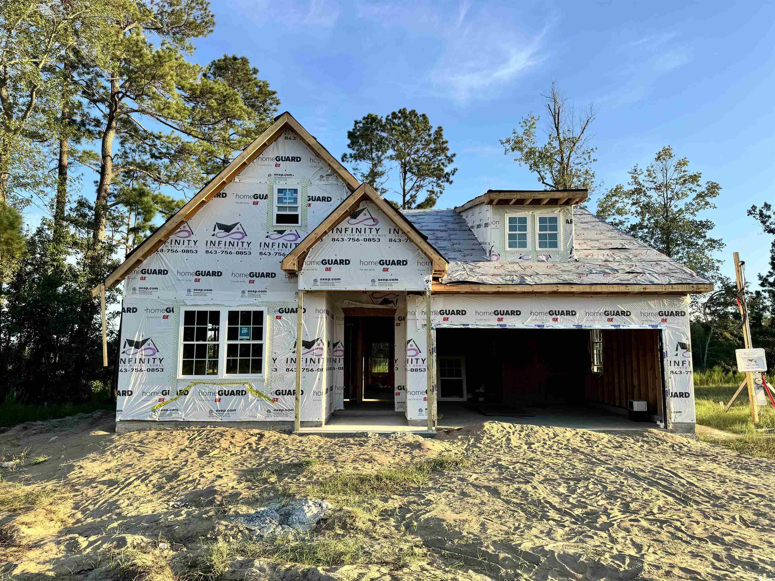 View of property in mid-construction