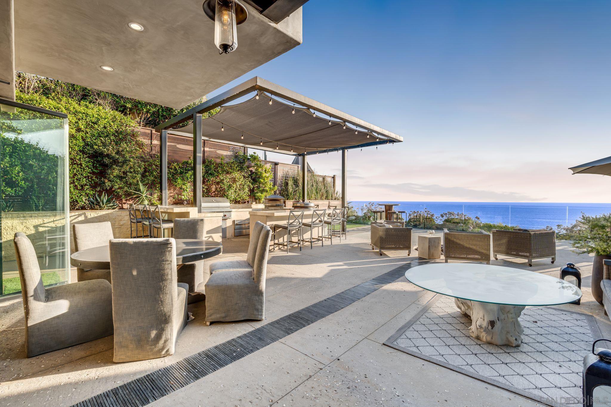 an outdoor space with patio the couches and pool