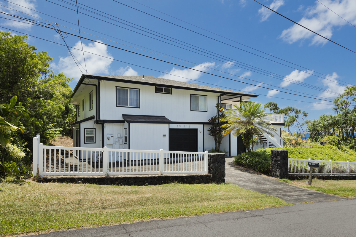 a view of a house with a balcony