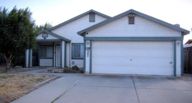 a front view of a house