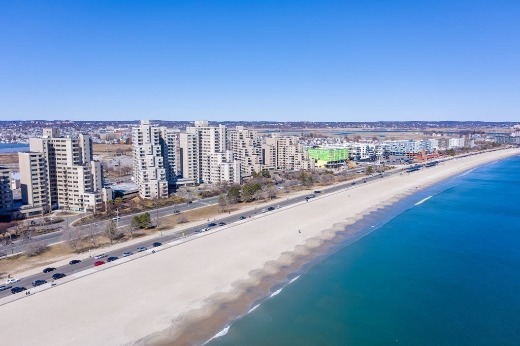 a view of a city and an ocean view