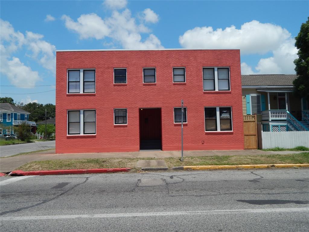 a front view of building