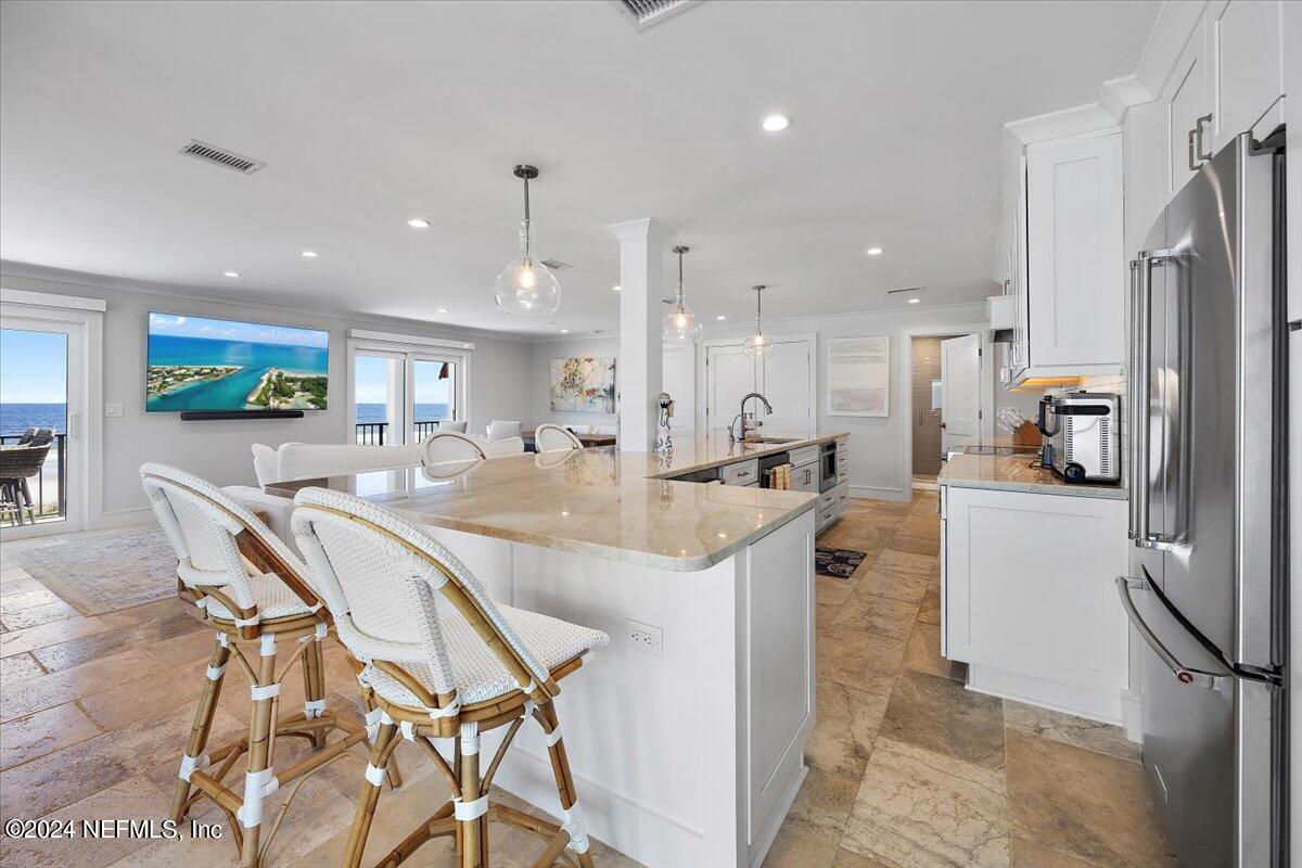 Kitchen featuring huge island!