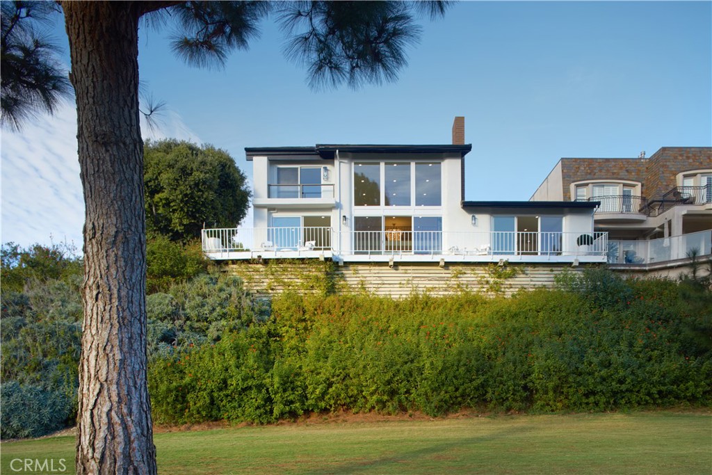 a house view with a garden space