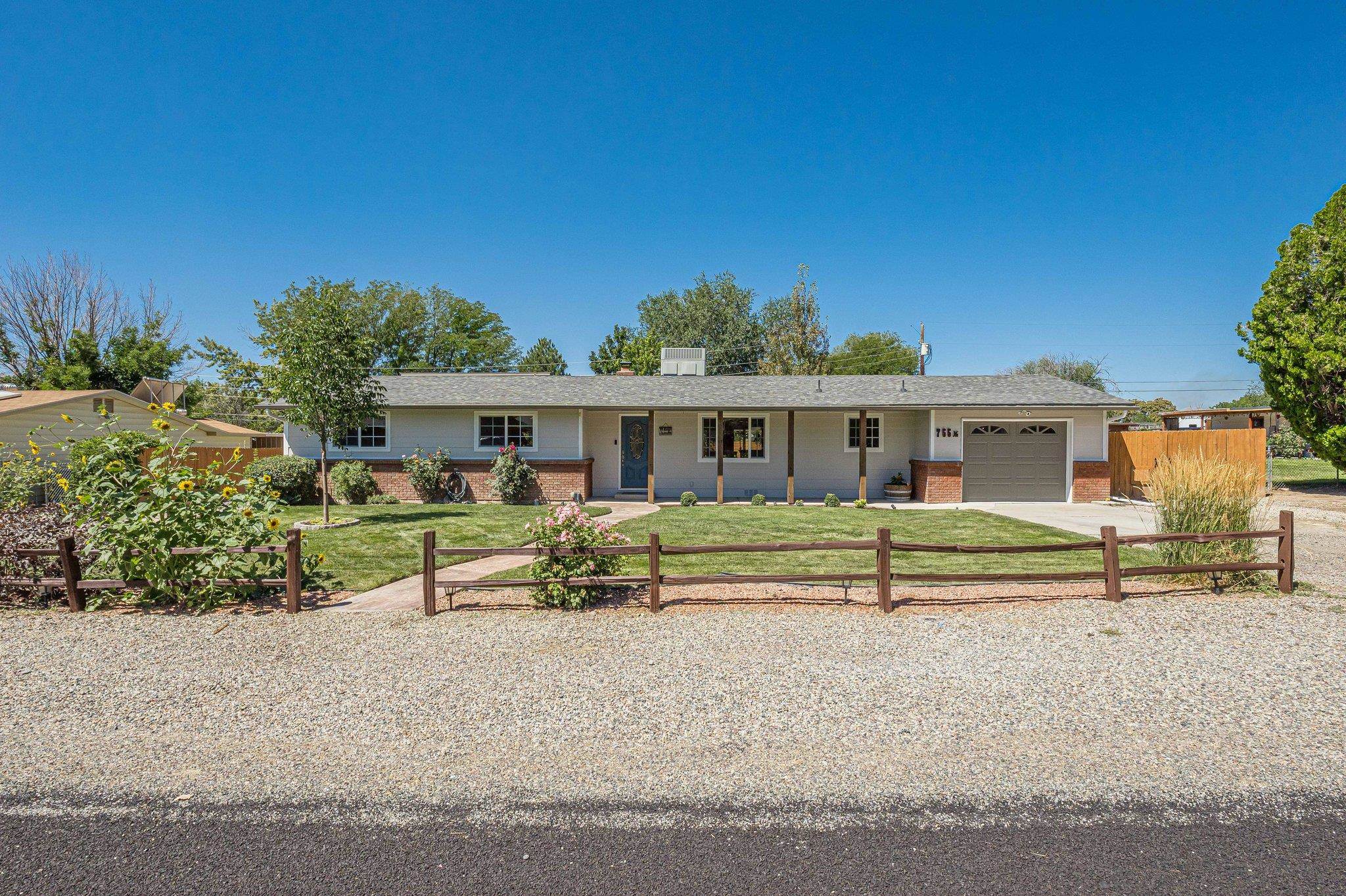 front view of house with a yard