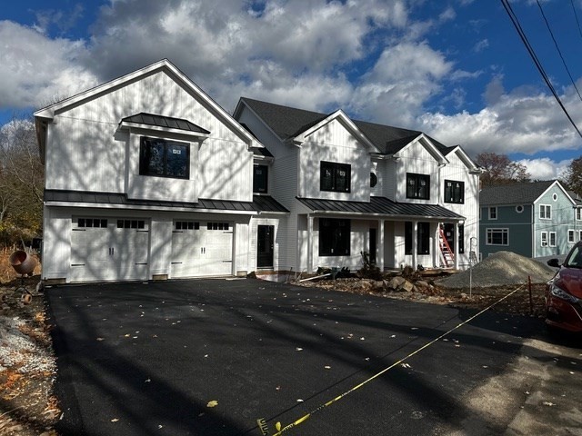 a front view of a house