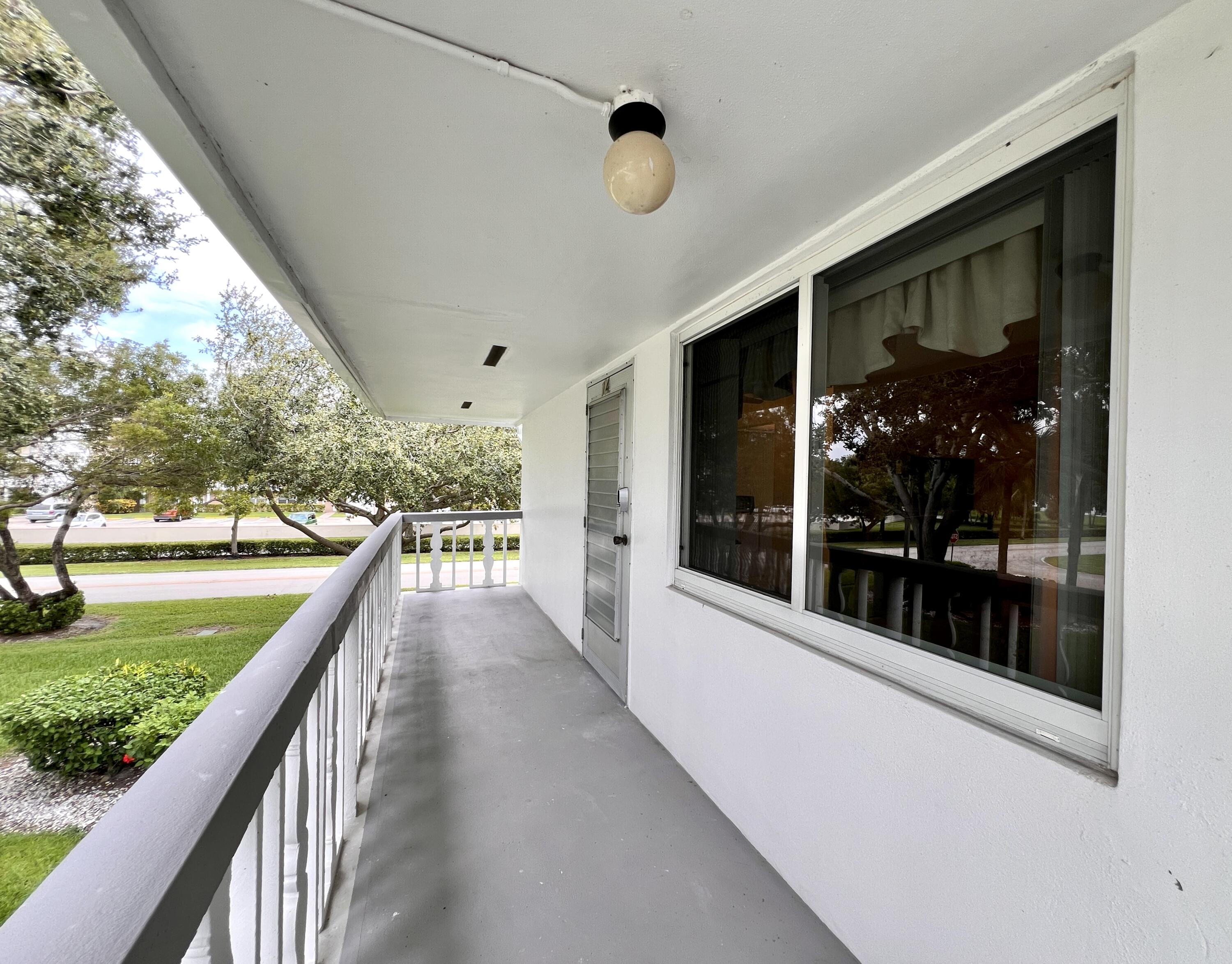 a view of a balcony