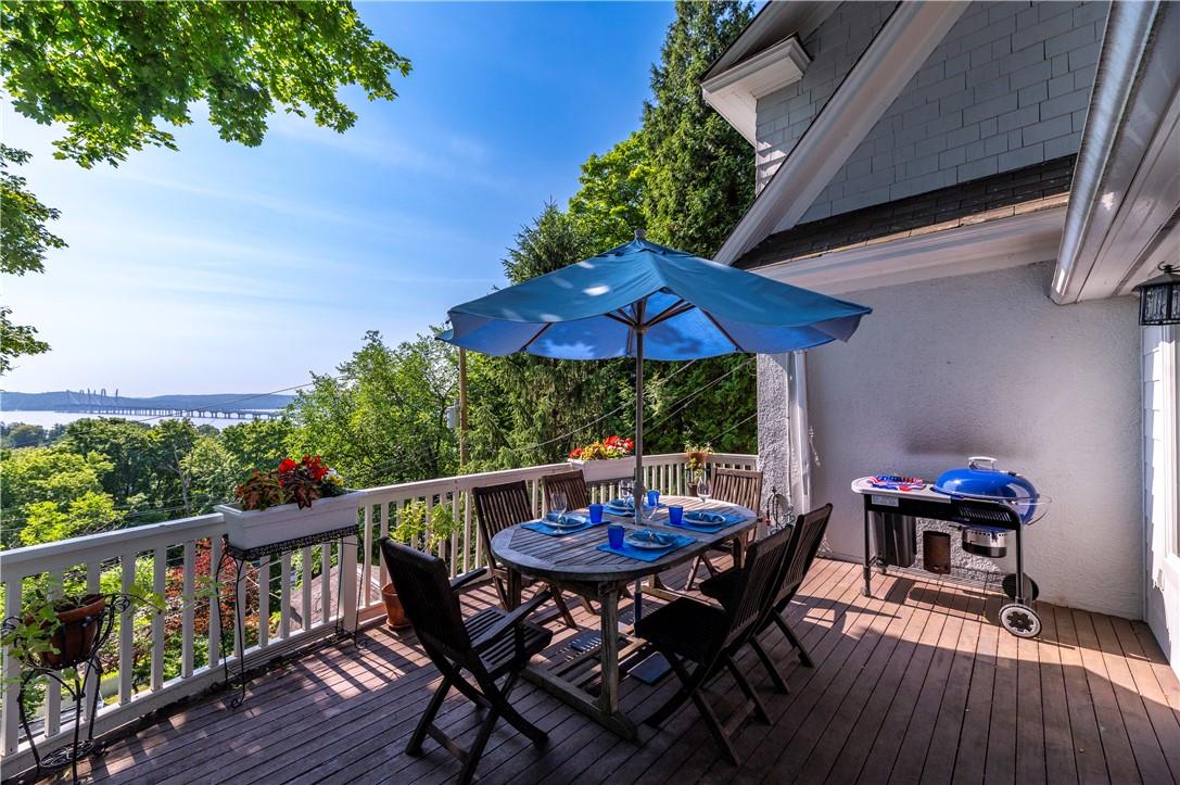 with wonderful year round views of the Hudson River and Tappan Zee Bridge