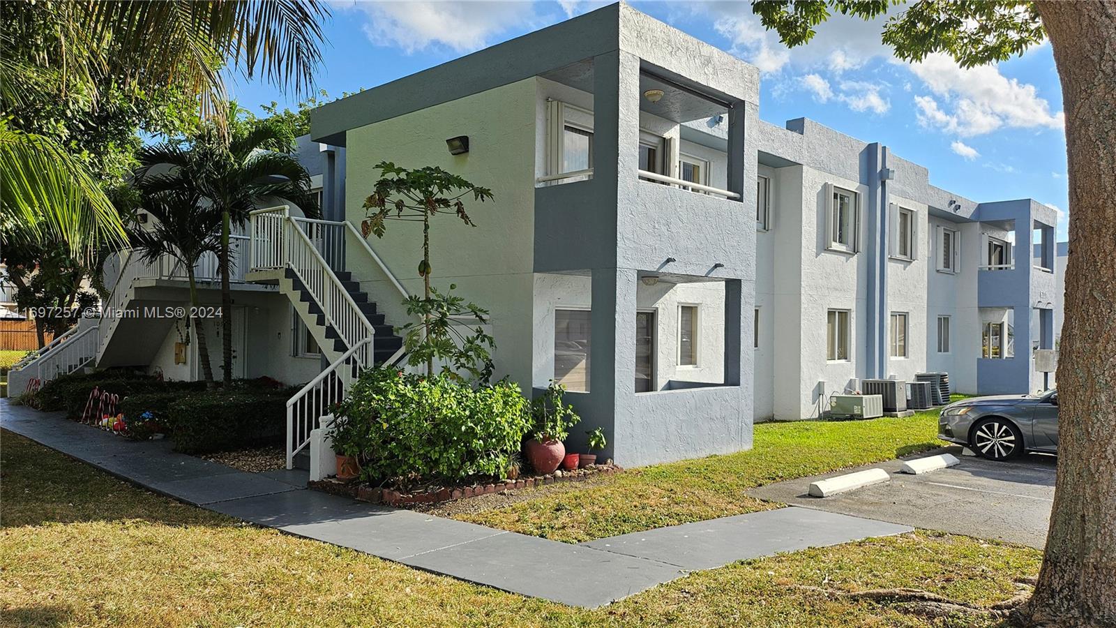 a view of a house with a patio