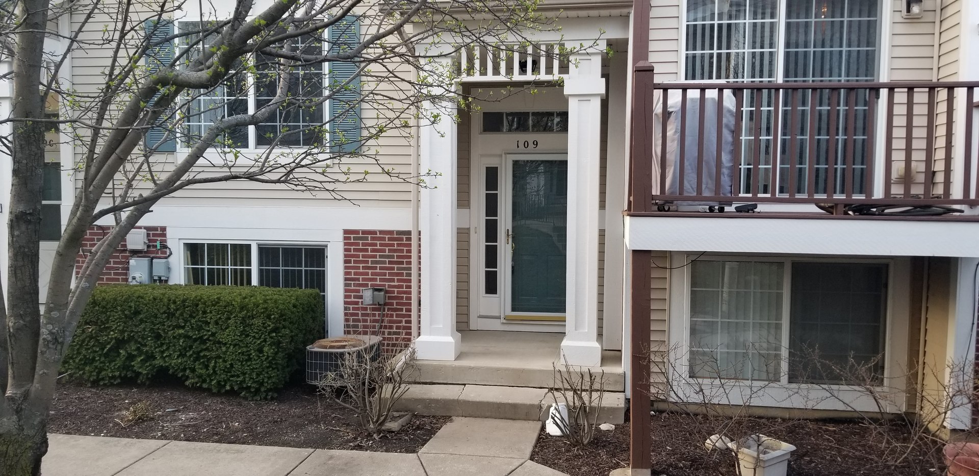 a front view of a house