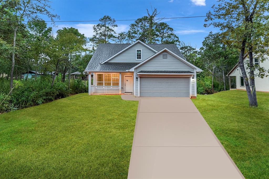 front view of house with a yard