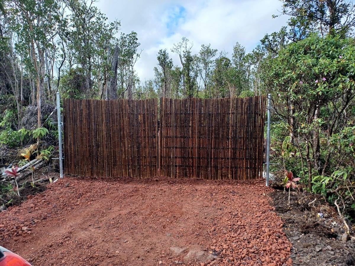 a view of wooden fence