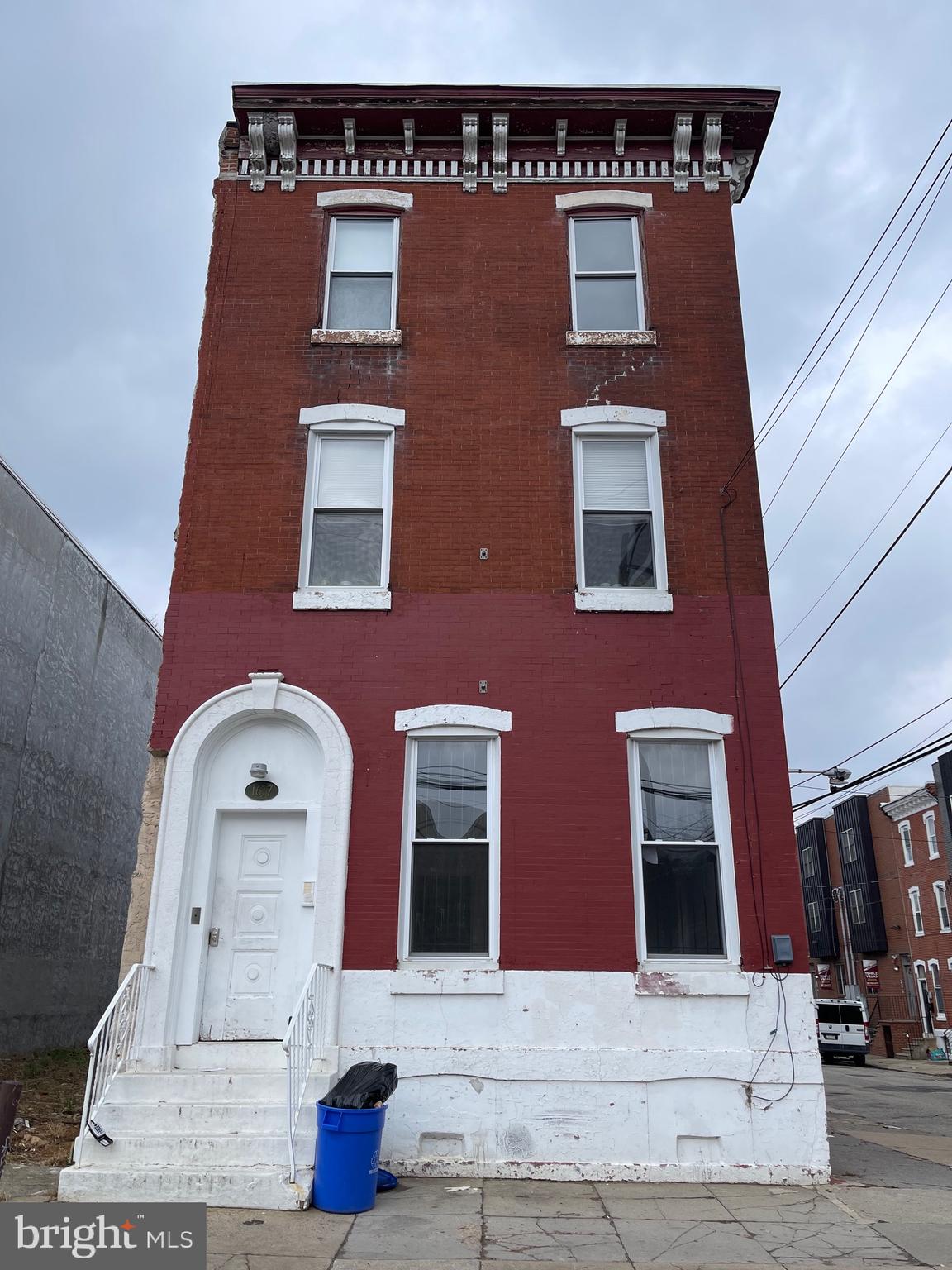 a front view of a house