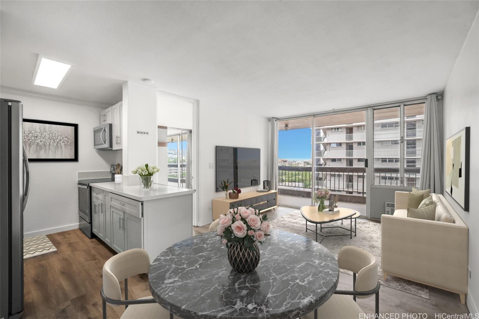 Welcome home to a newly renovated unit located in the heart of Honolulu."Enhanced"