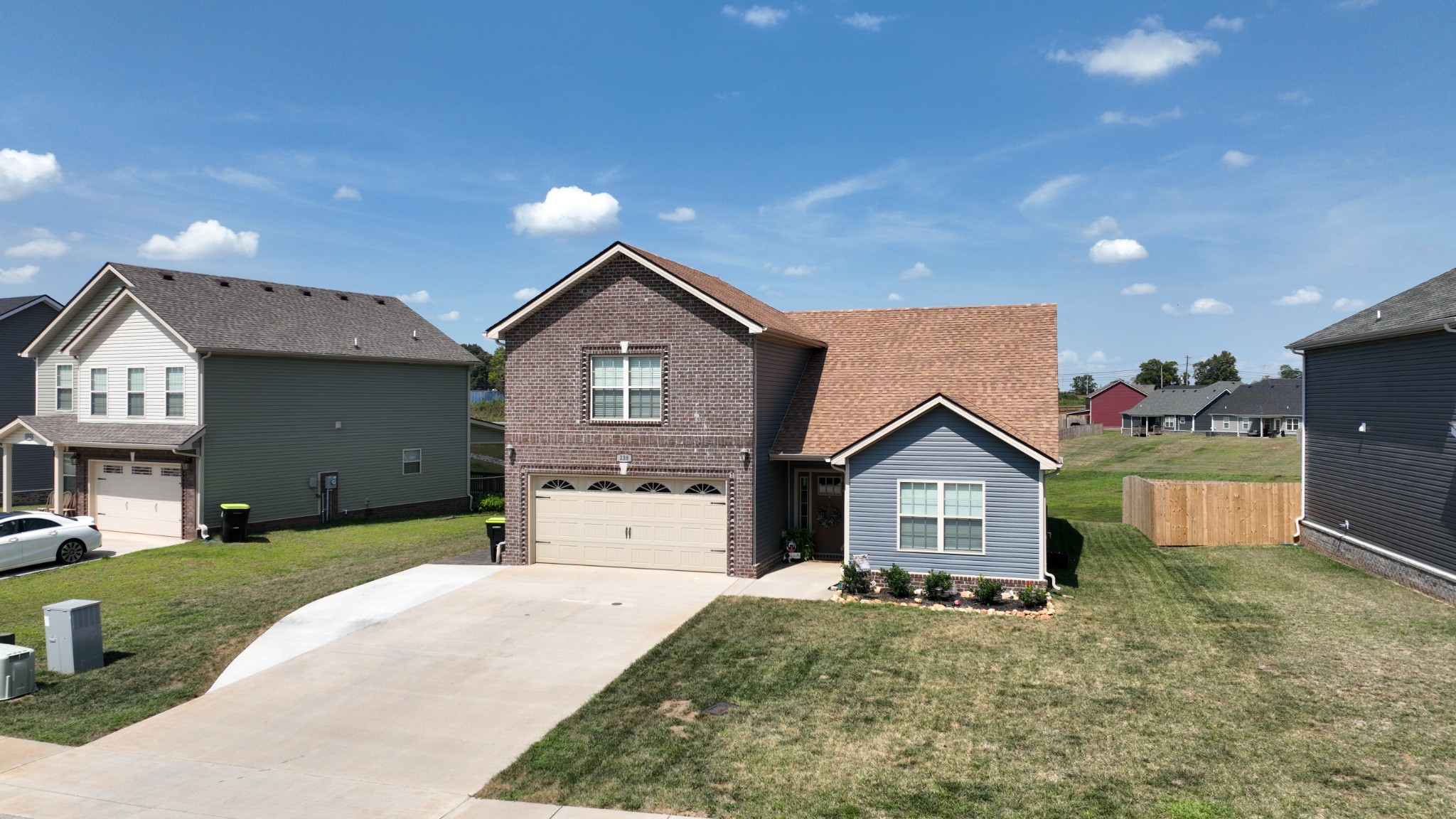 a house view with a outdoor space