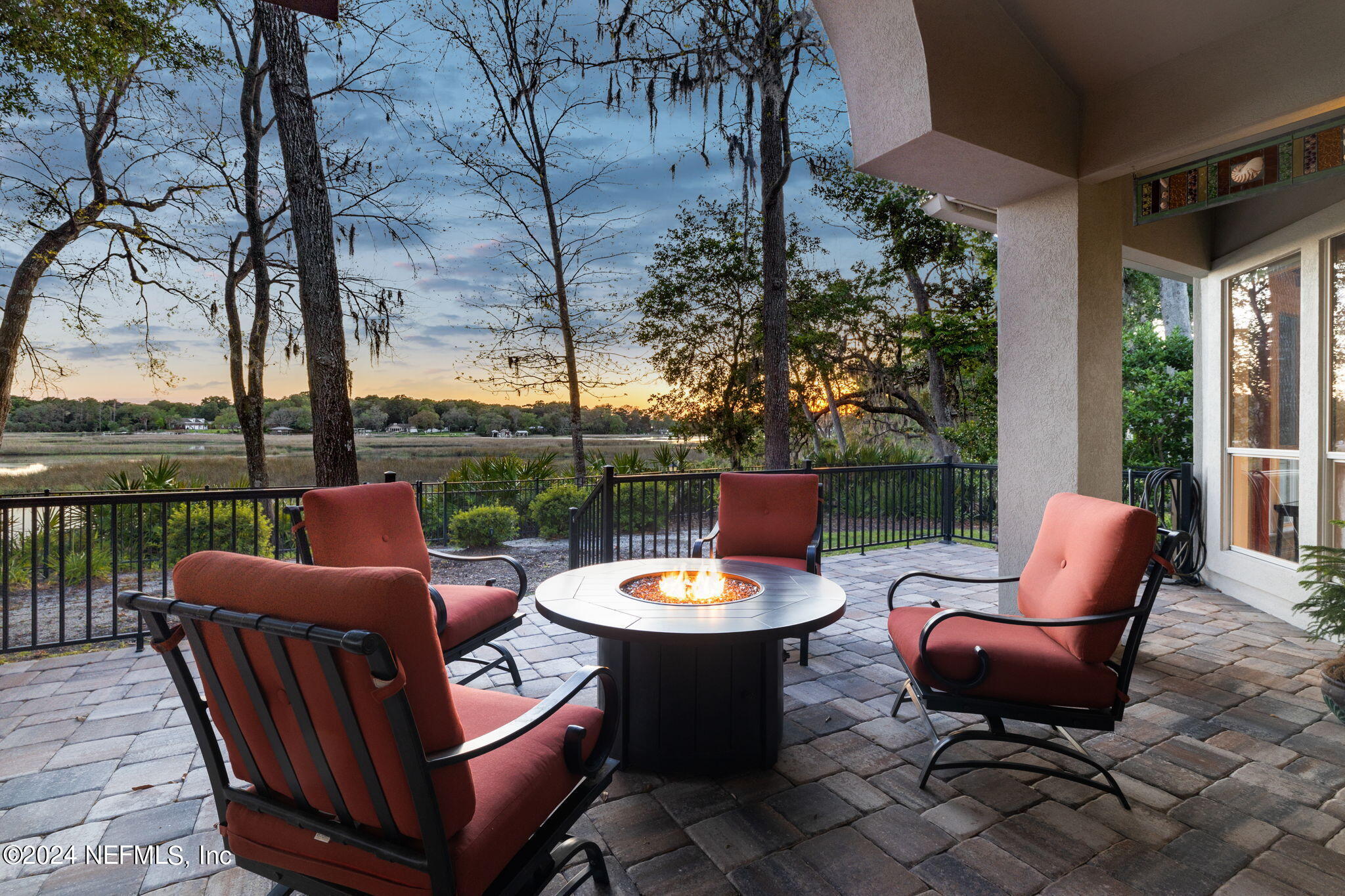 Back Patio at Sunset