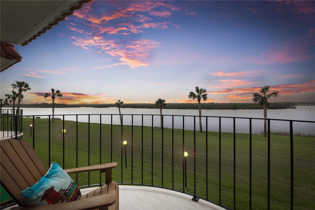 a view of a terrace with sitting area