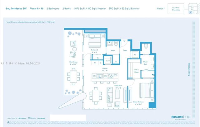 $7,900 | 700 Northeast 26th Street, Unit 2805 | Edgewater