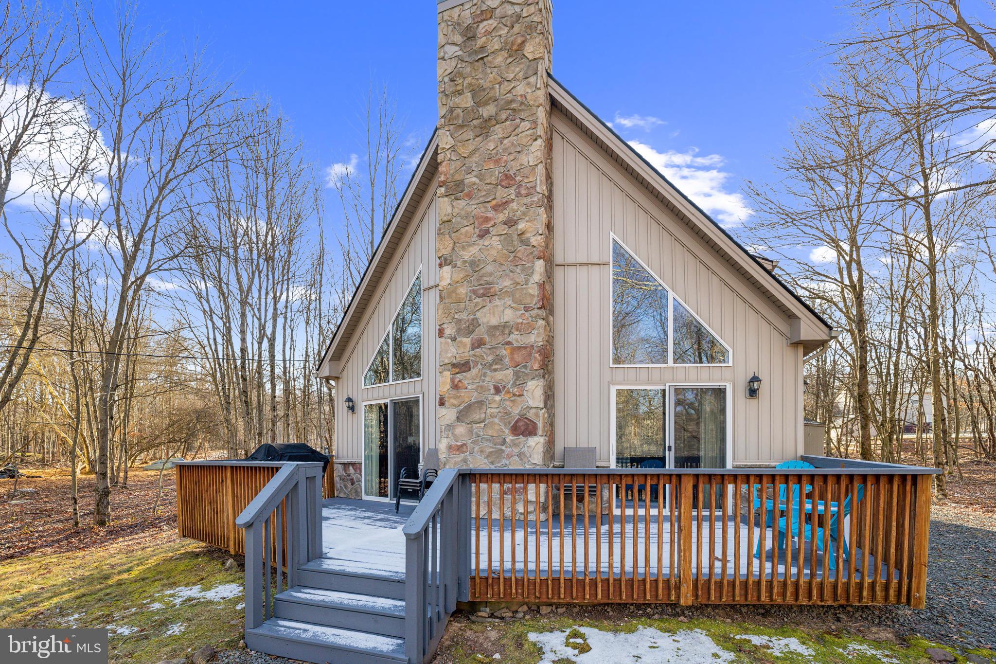 a view of a house with a deck