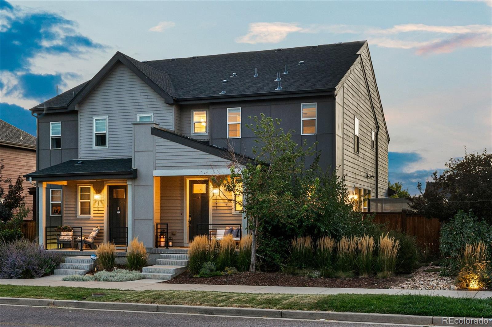 a front view of a house