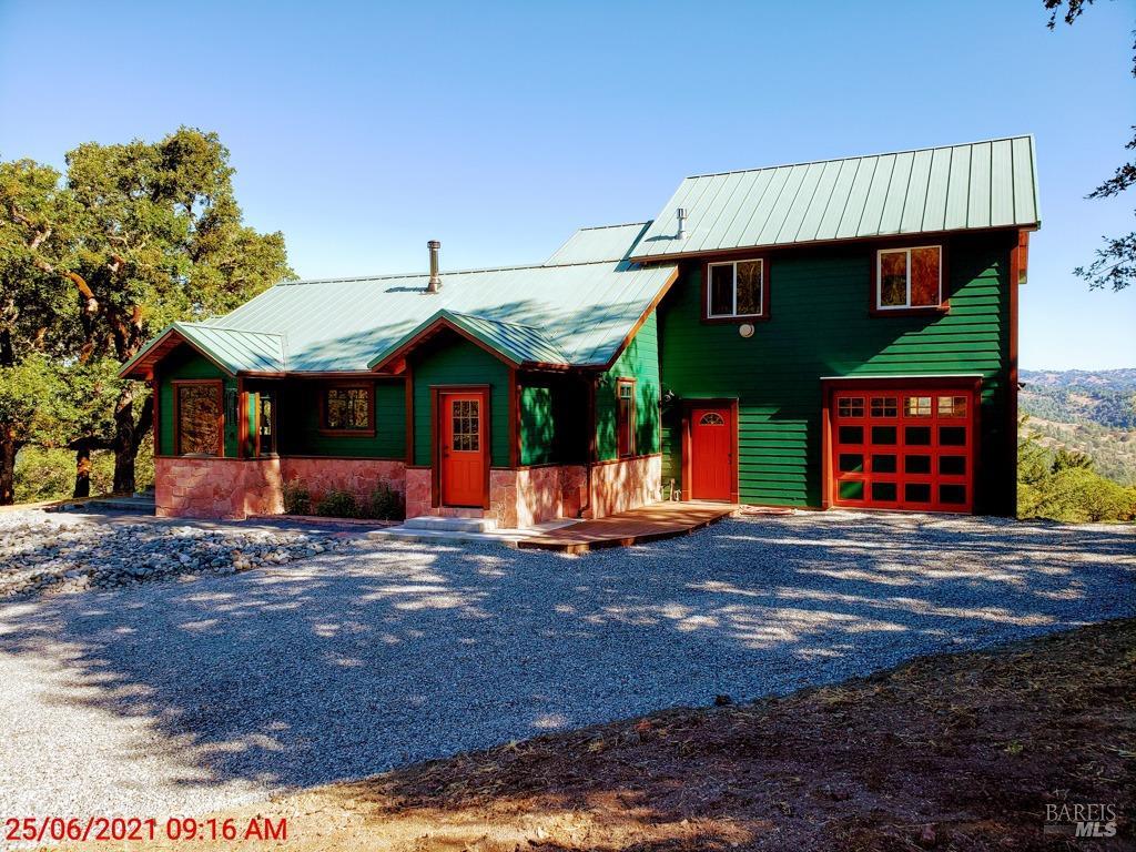 a front view of a house