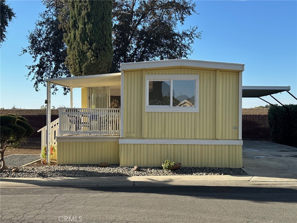 a front view of a house