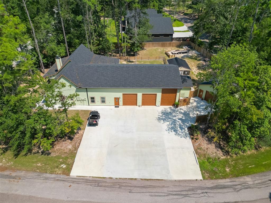 a aerial view of a house