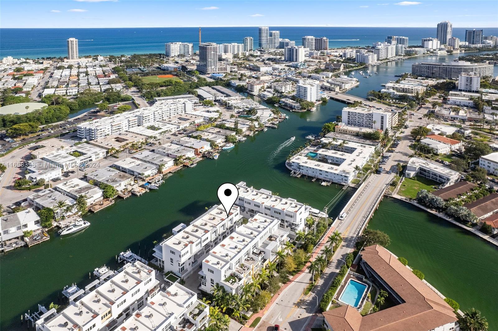 an aerial view of a city